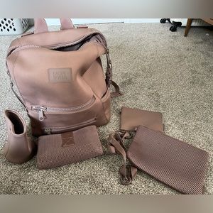 Dagne Dover Indi Diaper Backpack Large Dune Pink